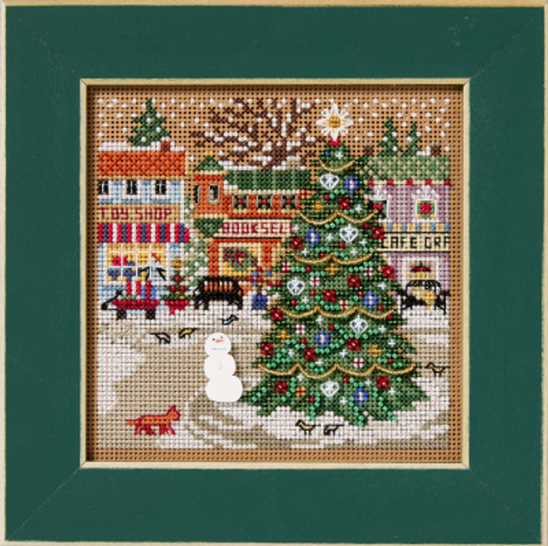 MH142535 Mill Hill Buttons and Bead Kit HOLIDAY SQUARE Christmas Village '25 Winter In Stock