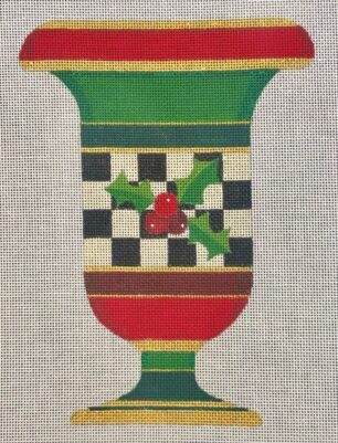 HO2328 LARGE CHRISTMAS VESSEL 10 inches, 18 Mesh Raymond Crawford Designs