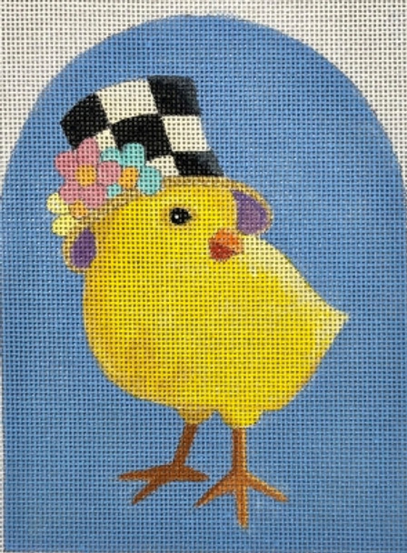 HO2236 CHICK HAT #2 4.75 x 6.0" tall-18 Mesh Raymond Crawford Designs