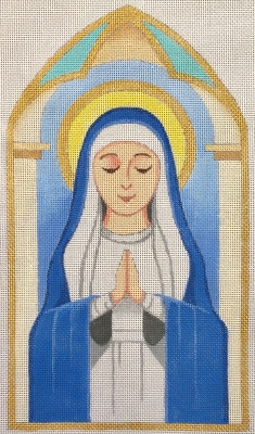 HO2240 ST. MARY  6 x 10.5 18 Mesh Raymond Crawford Designs