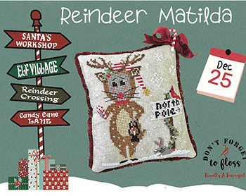 Reindeer Matilda 63w x 73h by Finally A Farmgirl Designs 25-2532