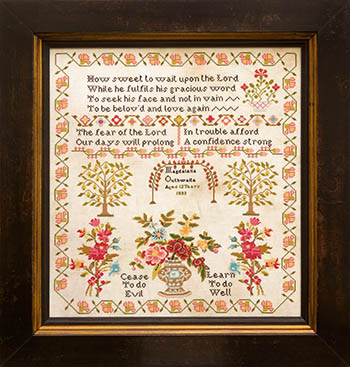 Magdalena Outhwaite 1833 262w x 290h by Hands Across The Sea Samplers 25-2147