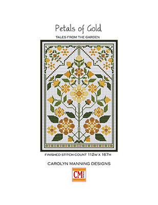 Petals Of Gold 112w x 167h by CM Designs 25-2108