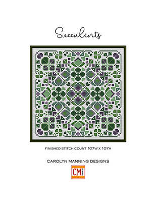Succulents 107w x 105h by CM Designs 25-2261