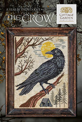 Crow 4 - Year In The Woods II 100w x 130h by Cottage Garden Samplings 25-2480