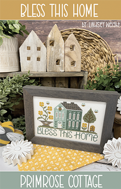 Bless This Home 97 x 61 by Primrose Cottage Stitches 25-2502