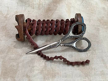 D-067 Red Velvet Cake Pom Pom (1yd) by Dames Of The Needle