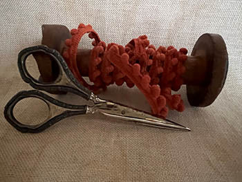 D-215 Ginger Nana Mini Pom Pom (1yd) by Dames Of The Needle