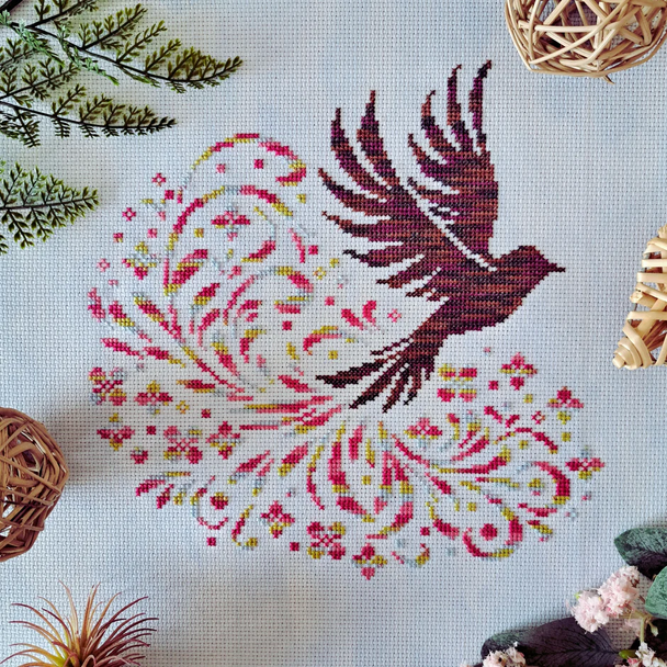 Fly Like a Bird Artmishka Counted Cross Stitch Pattern
