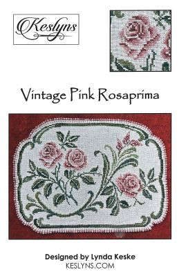 Vintage Pink Rosaprima 155w x 106h by Keslyn's 25-2605