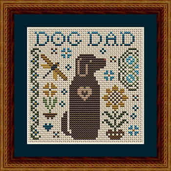 Dog Dad 53w x 53h by Happiness Is Heartmade 25-2235