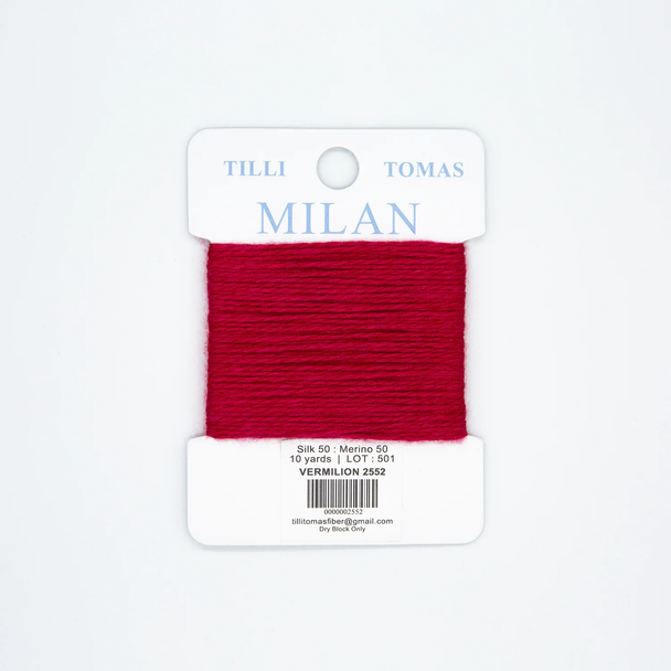 MC-2552 Vermilion Milan Card