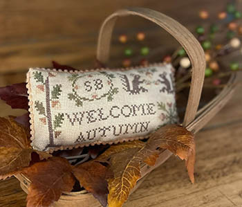 Welcome Autumn Pillow by Mani Di Donna 25-2615