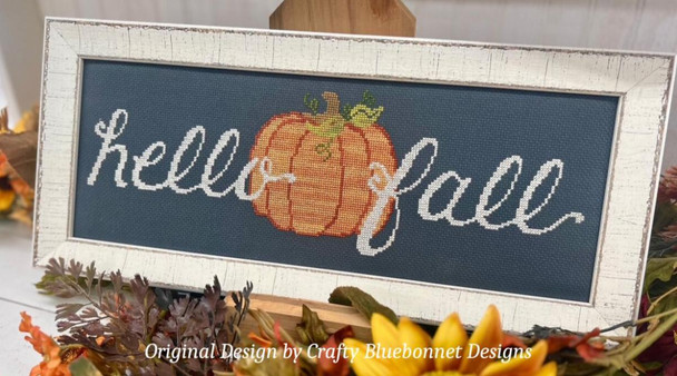 Hello Fall 206 x 66 Crafty Bluebonnet Designs