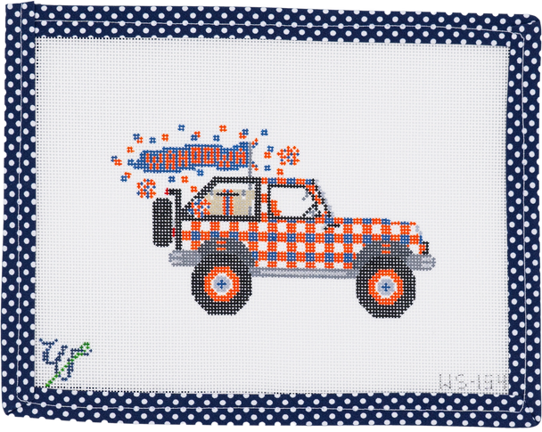 Jeep WS-154 UVA 5" wide by 4" tall 18 Mesh WIPSTITCH Needleworks!
