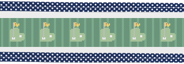 WS-452 Love Putt Belt 44" wide by 1.25" tall 18 Mesh WIPSTITCH Needleworks!