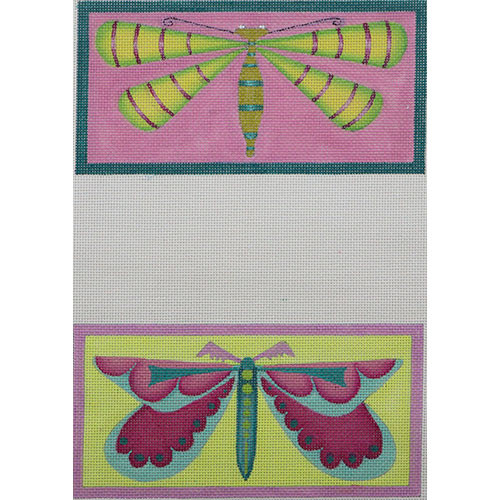 ZE927 2 Butterflies EGC 7”x 3.5” 18 Mesh Zecca