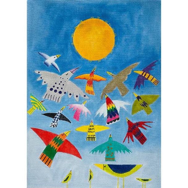 ZE862 Where the Rainbow Came From 10″ x 14″  13 Mesh Zecca