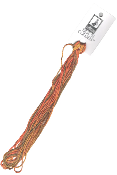 SR4 153 Indian Summer 4mm Silken Ribbon Thread Gatherer Photo Shows Color