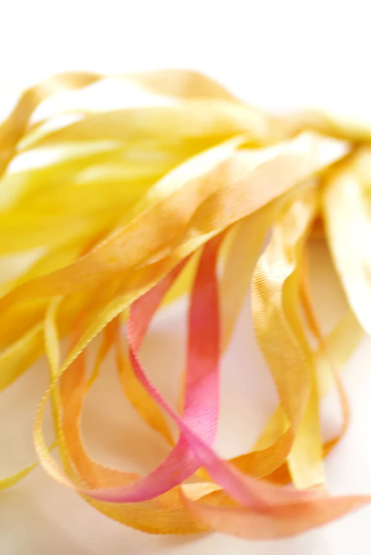 SR7 080 7mm YELLOW BLUSH Silken Ribbon Thread Gatherer