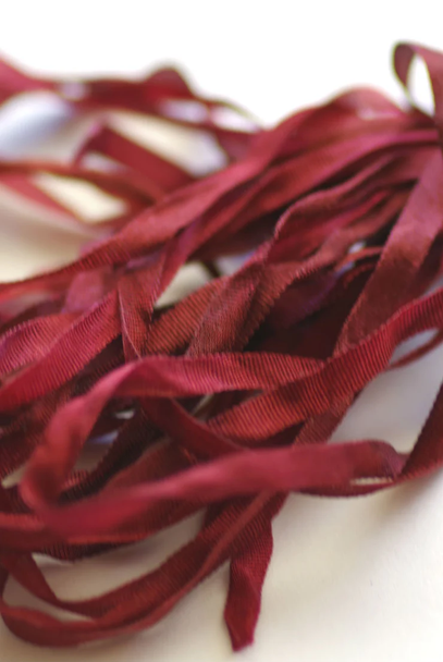 SR7 179 7mm  Crimson Wood Silken Ribbon Thread Gatherer