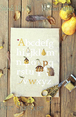 Pear Sampler 118w x 150h by Madame Chantilly 25-2867