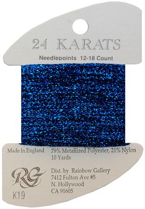 K19 Royal Blue 24 Karats Rainbow Gallery Discontinued