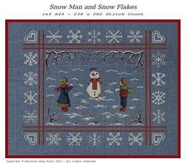 Snowman & Snow Flakes Filigram F-SMASF