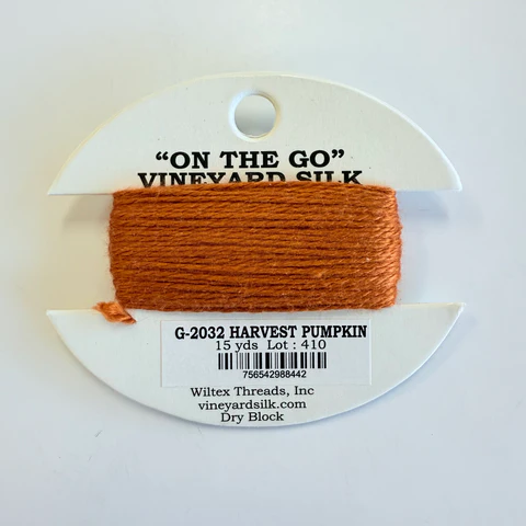 G-2032 Harvest Pumpkin Vineyard Silk Classic On The Go 15 Yard Card