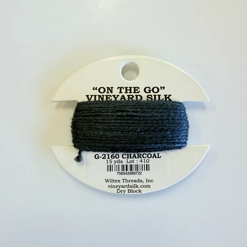 G-2160 Charcoal Vineyard Silk Classic On The Go 15 Yard Card