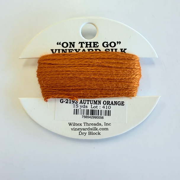 G-2193 Autumn Orange Vineyard Silk Classic On The Go 15 Yard Card