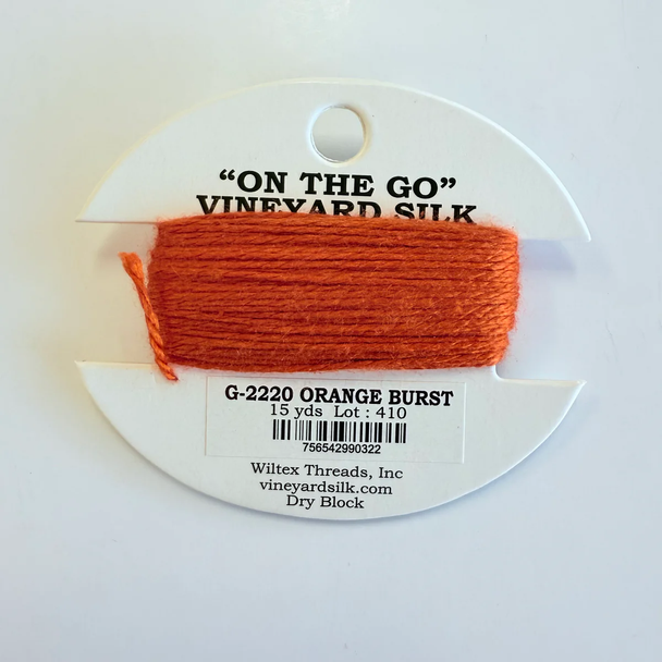 G-2220 Orange Burst Vineyard Silk Classic On The Go 15 Yard Card