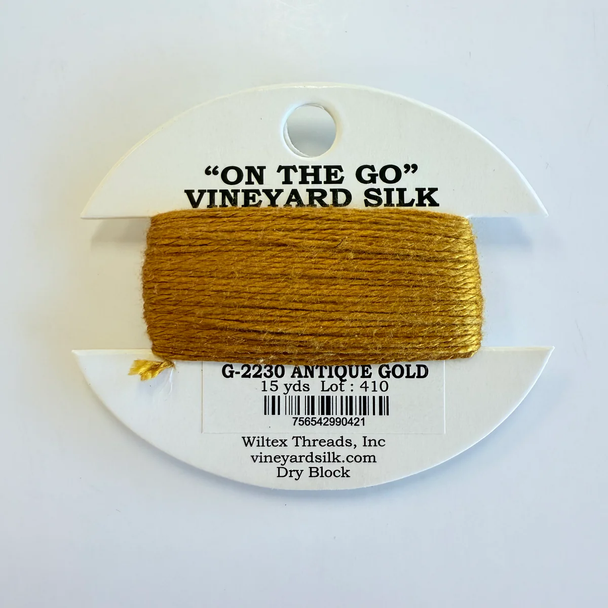 G-2230 Antique Gold Vineyard Silk Classic On The Go 15 Yard Card