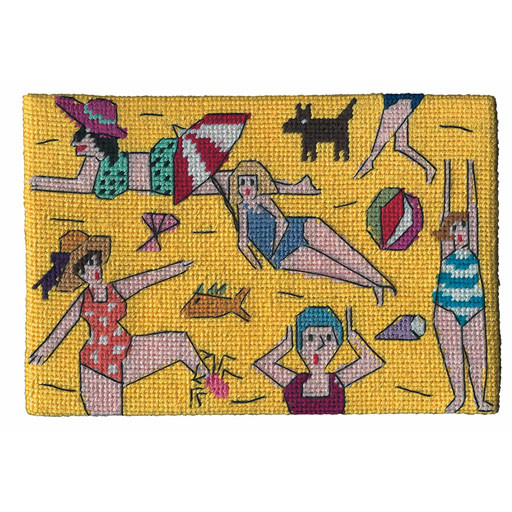 Beach Parade Jennifer Pudney Needlepoint Postcard Kit