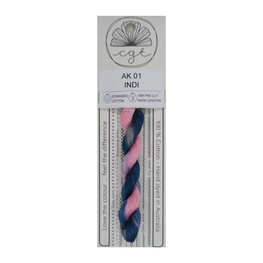 01AK Indi  Cottage Garden 6 stranded Thread