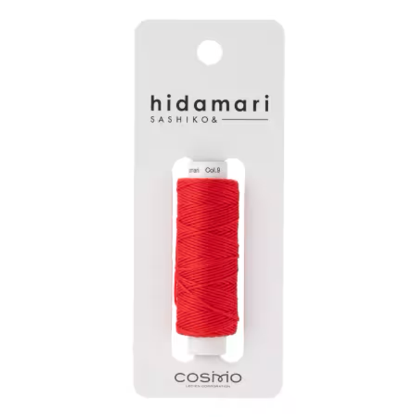 9 Watermelon Red Solid Thread Hidamari Sashiko Cosmo