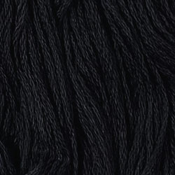 8113 Black Dark Cotton Floss 6Ply Skein Valdani