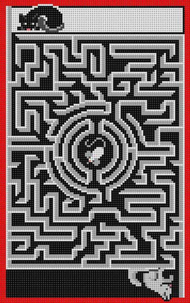 G-833 Mouse Maze 13 Mesh 73⁄4x 121⁄2 Treglown Designs