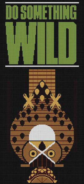 Do Something Wild Owl Poster HC-D218  Charley Harper  13 Mesh 10 x 22