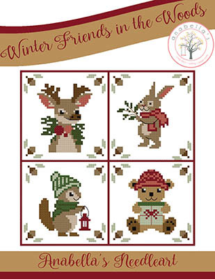Winter Friends In The Woods 94w x 94h by Anabella's 26-1055