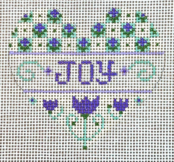 CH-857 Joy Heart 3 x 2 ¾ 18  Mesh CH Designs