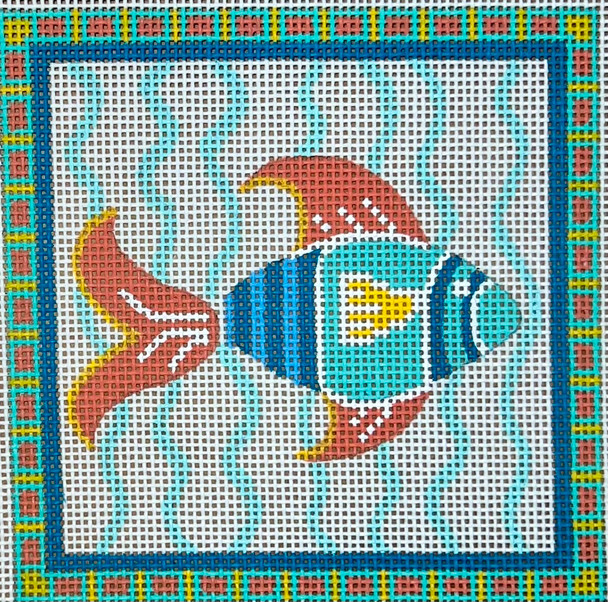 CH-1065 Fish 2  4 x 4 18 Mesh CH Designs