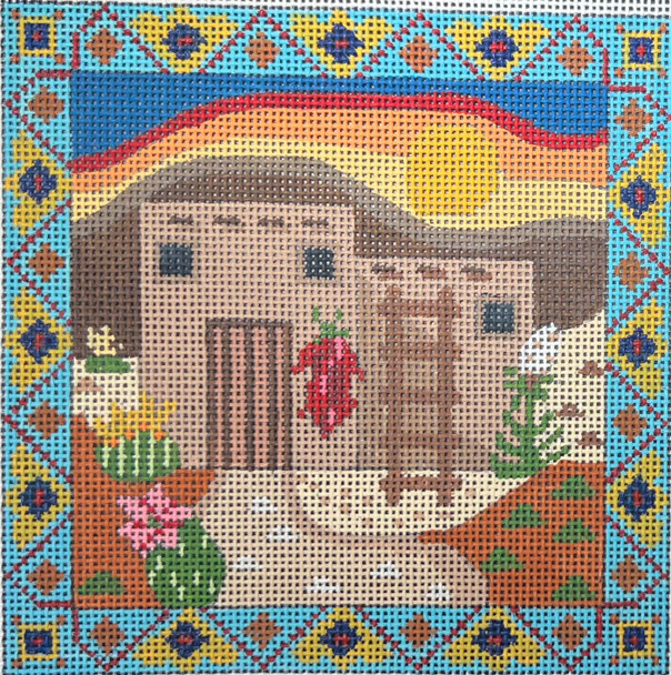 CH-1139 Adobe 5 X 5  18 Mesh CH Designs