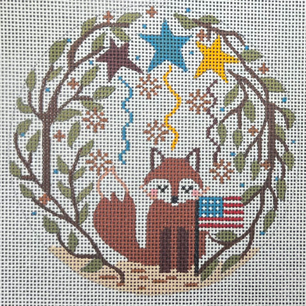 CH-1195 July Fox 4 ½" Round 18 Mesh CH Designs