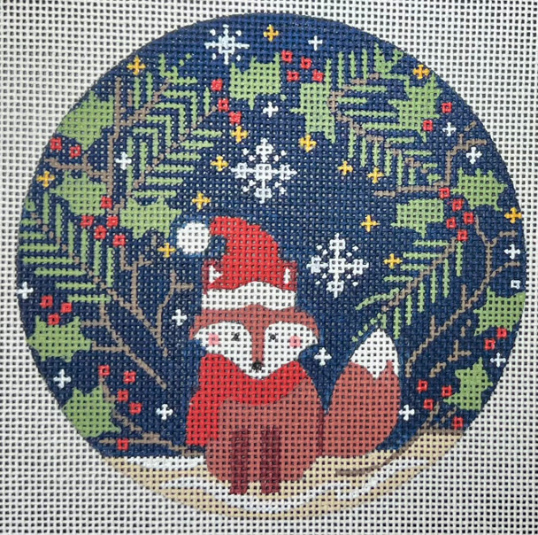 CH-1200 December Fox 4 ½" Round 18 Mesh CH Designs