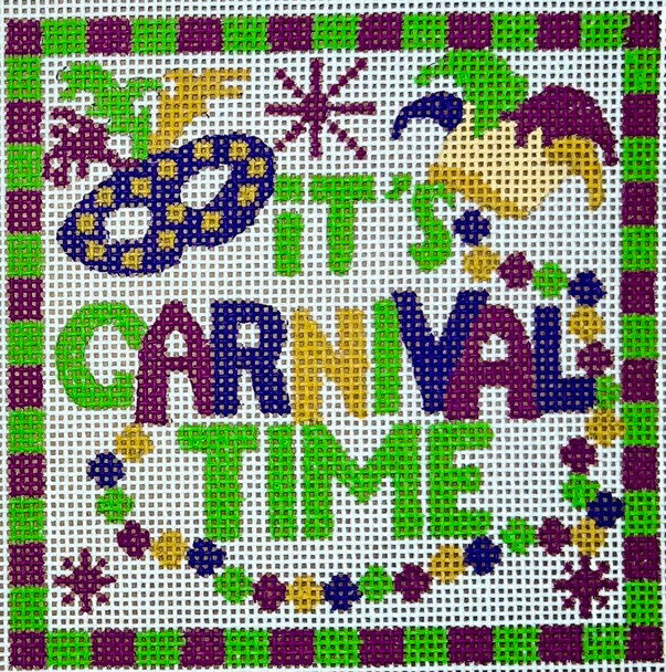 CH-1202 It's Carnival Time Square 4 x 4 18 Mesh CH Designs