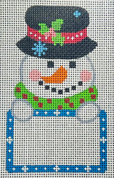 CH-1411 Snowman Tag - Blank  2 ¾ x 3 ¾ 18 Mesh CH Designs