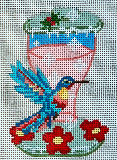 CH-1513 Bird Feeder - Hummingbird 3 x 4 18 Mesh With Stitch Guide CH Designs