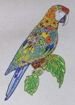 EA-37 Parrot 10 ½ x 14 ½  18 Mesh EARTH ART INTERNATIONAL