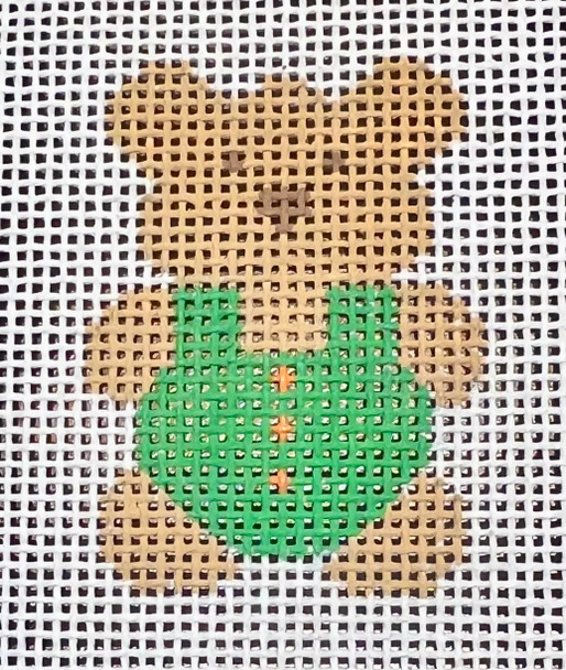 HB-57 Mini Teddy Bear - Green 1 ½ x 2 ½ 18 Mesh Hummingbird Designs